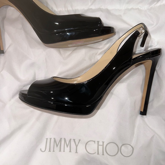 BLACK JIMMY CHOO HEELS! FOR SALE NEVER WORN!!! - Picture 2 of 7